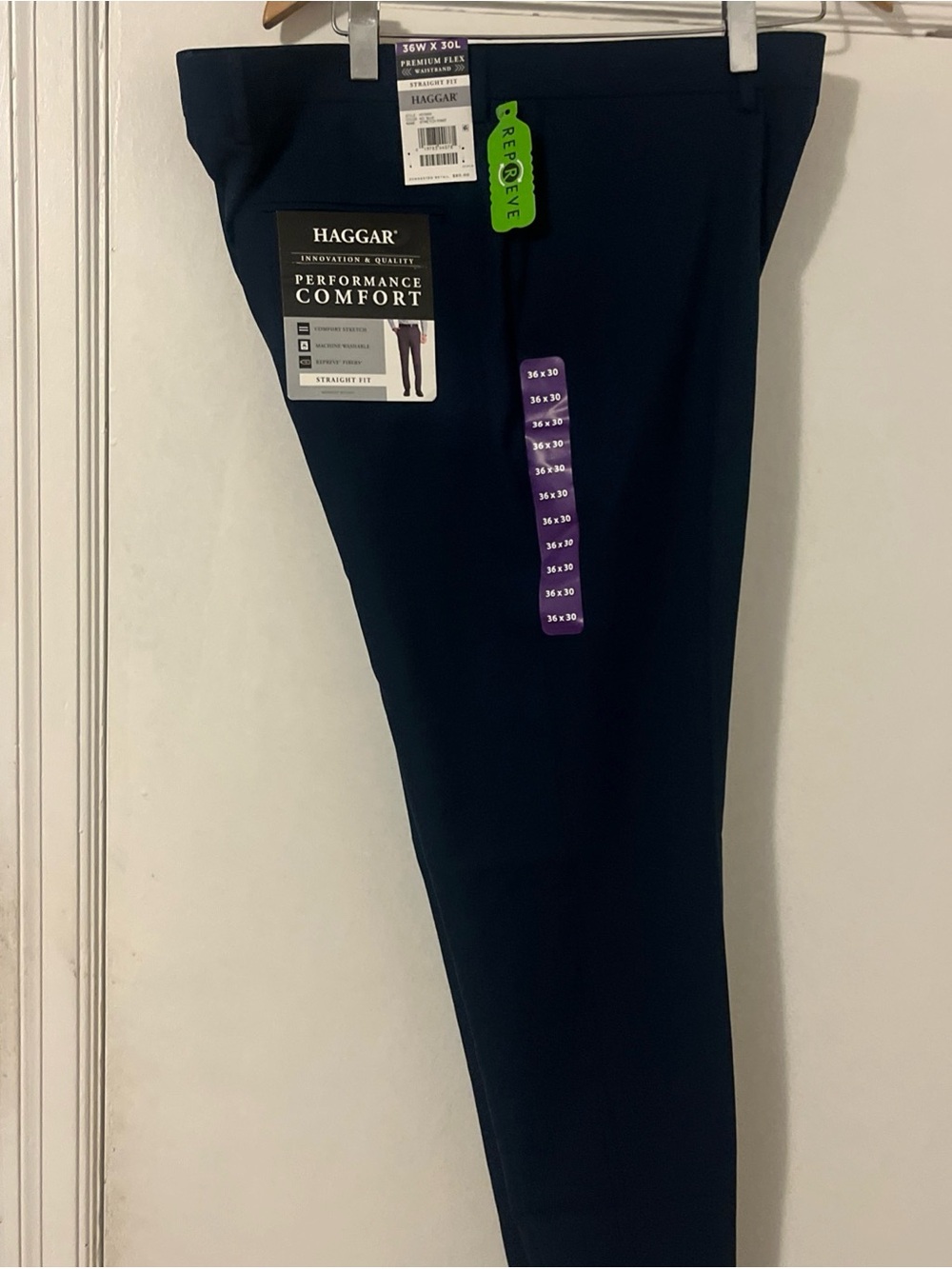 Haggar Men's Performance Comfort Dress Pants - Navy